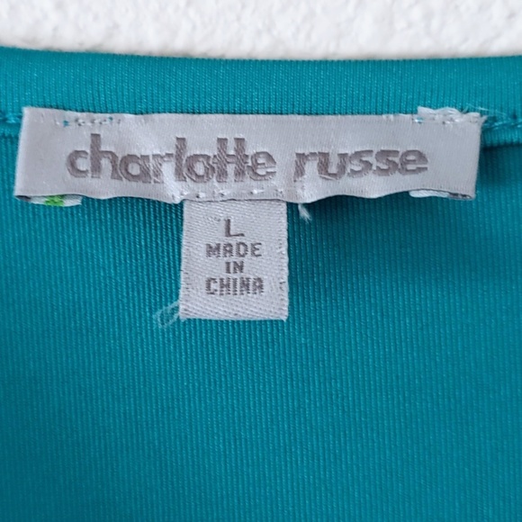 🆓 Charlotte Russe Cross Over Empire Waist Top - Picture 4 of 6